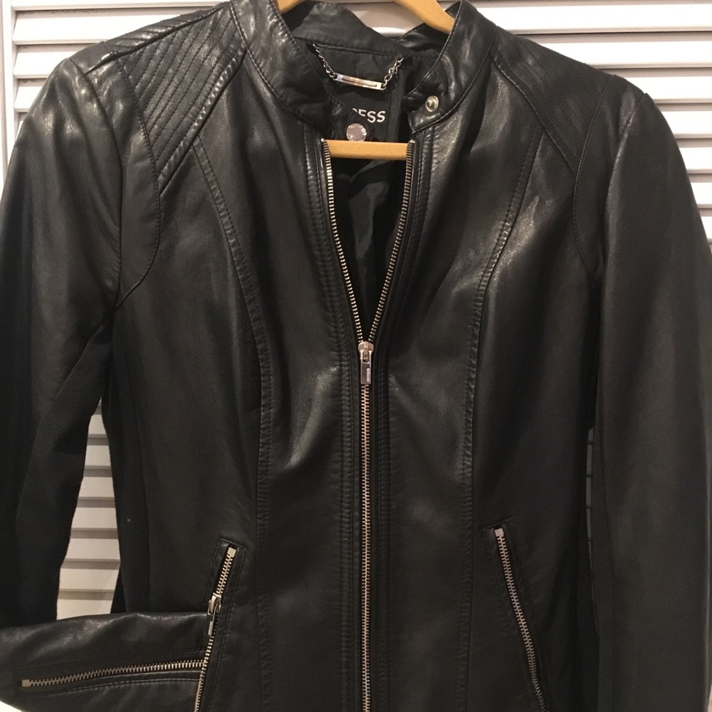 Black Faux Leather Jacket